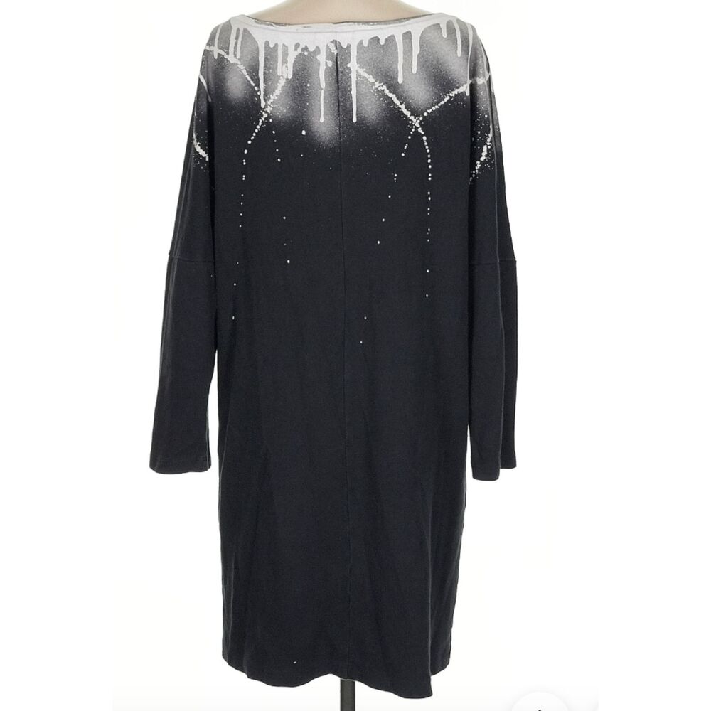 Emerson Fry Women Black Cocoon Supernova Dress Size S Made Usa Organic Cotton